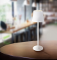 Preview: GLOBO Akku LED Tischleuchte VANNIE, H 36 cm, dimmbar, weiß, 58438W